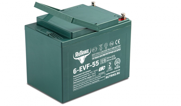Аккумулятор RuTrike 6-EVF-55 (12V55A/H C3) 