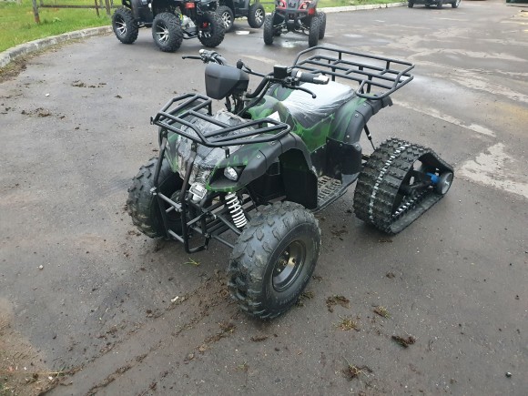 Гусенницы для квадроцикла+лыжи на колеса