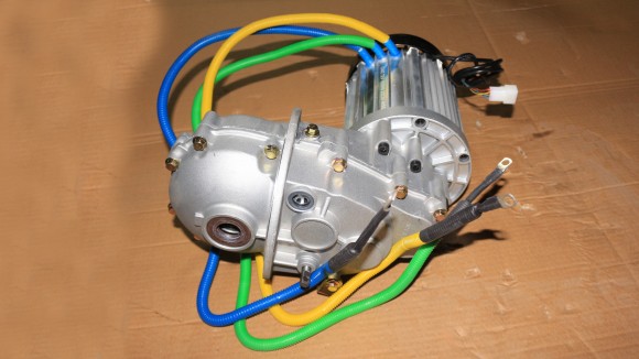 Электродвигатель (BLDC) 72В 4000 Вт с механической 2-х скоростной коробкой передач 