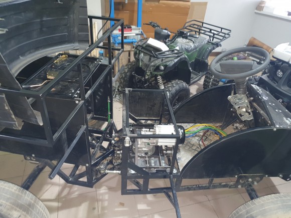 Электродвигатель (BLDC) 72В 4000 Вт с механической 2-х скоростной коробкой передач 