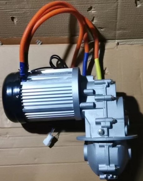 Электродвигатель (BLDC) 72В 4000 Вт с механической 2-х скоростной коробкой передач 