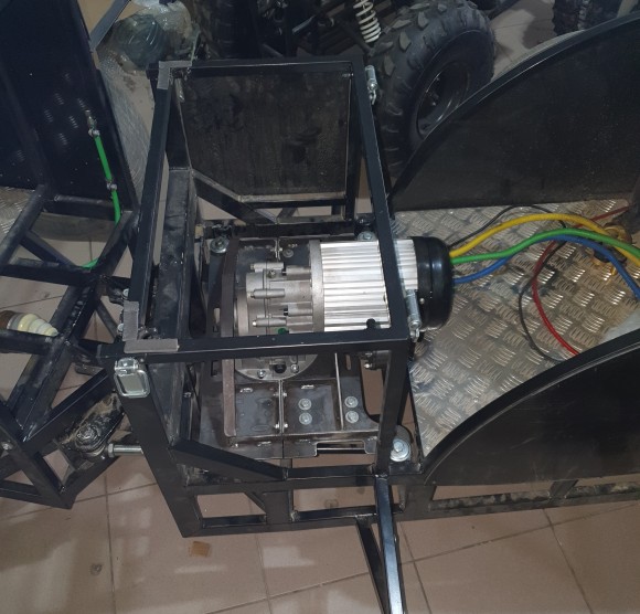 Электродвигатель (BLDC) 72В 3000 Вт с механической 2-х скоростной коробкой передач 