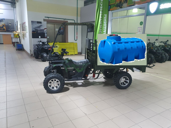 Фермер ЕМ-022 Супер с бочкой 200-350л (BIG 2200Вт 72В R10 Пониженная Диф) 